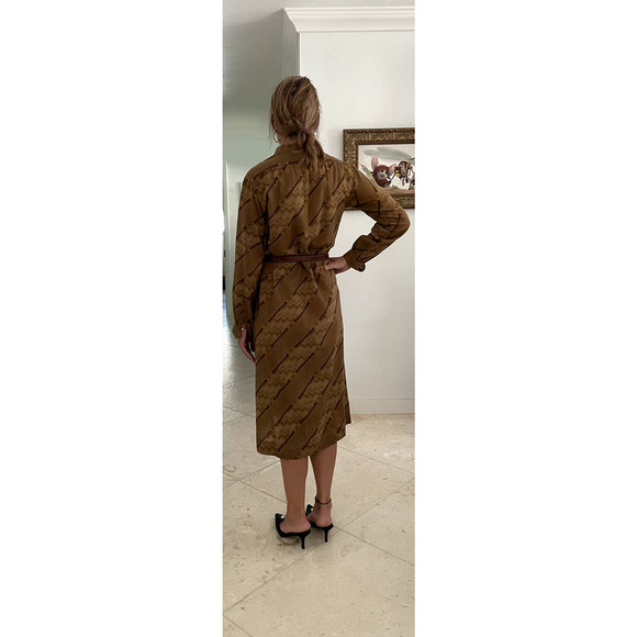 Extremely RARE Vintage Gucci Monogram 1973 Vintage Horsebit Dress RARE - Picture 5 of 10